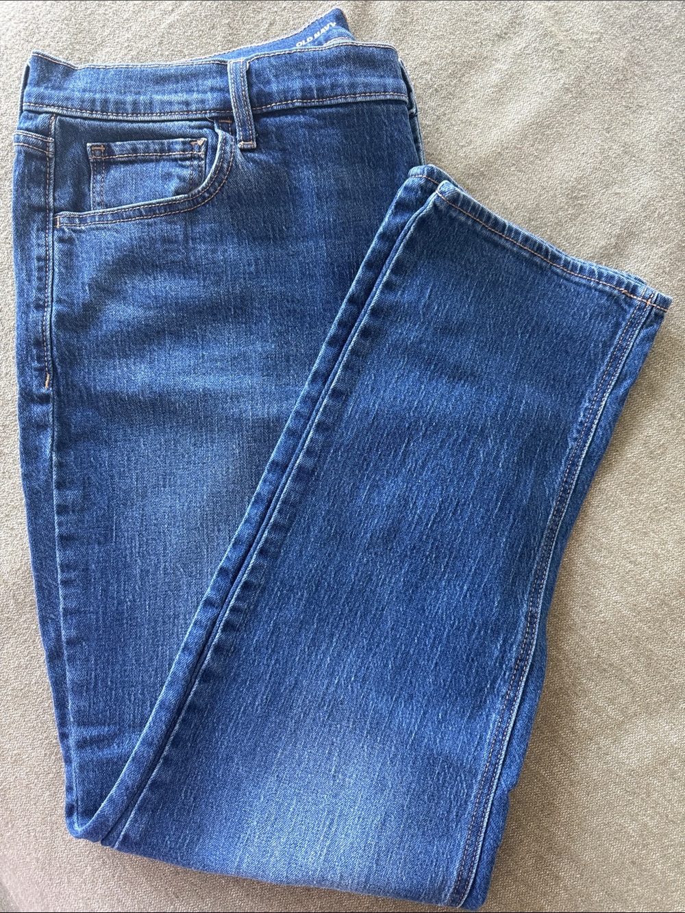 Old Navy Women’s Blue WOW Boyfriend Mid Rise Jeans